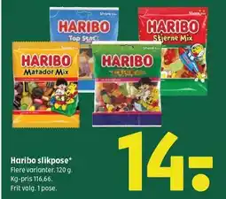 Coop 365 Haribo slikpose tilbud