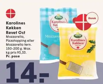 SPAR Karolines Køkken Revet Ost tilbud