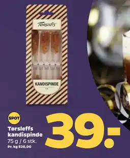 Netto Tørsleffs kandispinde tilbud