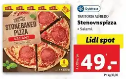 Lidl TRATTORIA ALFREDO Stenovnspizza tilbud