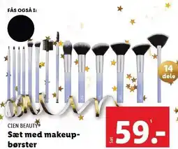 Lidl CIEN BEAUTY Sæt med makeupbørster tilbud