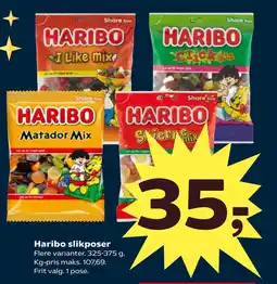 SuperBrugsen Haribo slikposer tilbud
