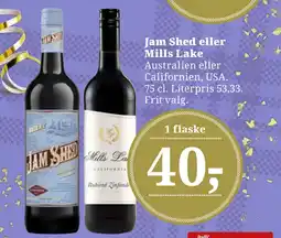 Dagli'Brugsen Jam Shed eller Mills Lake tilbud