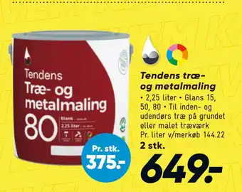 Bilka Tendens træ- og metalmaling tilbud