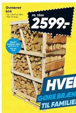 Bilka Ovntørret birk tilbud
