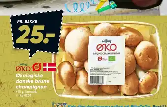 Bilka Økologiske danske brune champignon tilbud