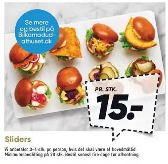 Bilka Sliders tilbud