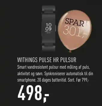 Withings pulse hr pulsur