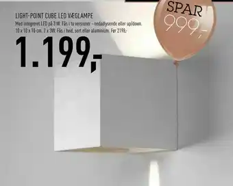 Johannes Fog Light-point cube led væglampe tilbud