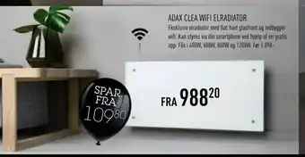 Adax clea wifi elradiator