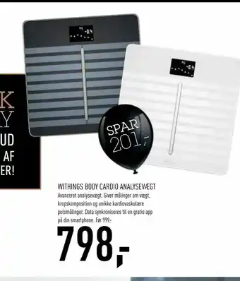 Johannes Fog Withings body cardio analysevægt tilbud