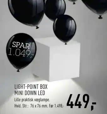 Johannes Fog Light-point box mini down led tilbud