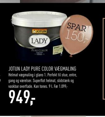 Johannes Fog Jotun lady pure color vægmaling tilbud