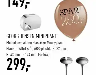 Johannes Fog Georg jensen miniphant tilbud