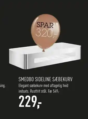 Smedbo sideline sæbekurv