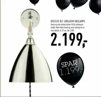 Bestlite bl7 jubilæum væglampe
