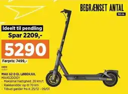 Power MAX G2 D EL LØBEHJUL tilbud