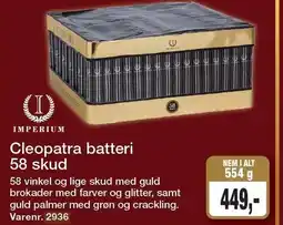 Harald Nyborg Cleopatra batteri 58 skud tilbud