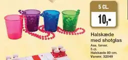 Harald Nyborg Halskæde med shotglas tilbud