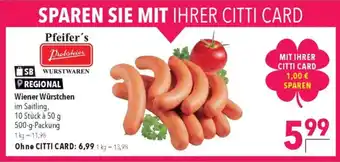Citti Wiener würstchen tilbud