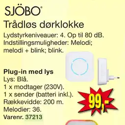 Harald Nyborg Trådløs dørklokke tilbud