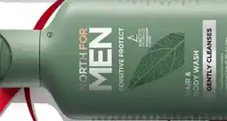 NORTH FOR MEN Sensitive protect hair & body wash