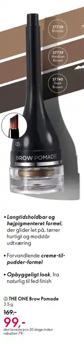 Oriflame THE ONE Brow pomade tilbud