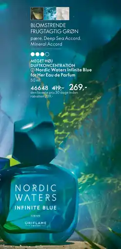 Oriflame NORDIC WATERS Infinite blue for her eau de parfum tilbud