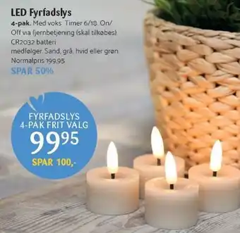 Kop & Kande LED fyrfadslys tilbud