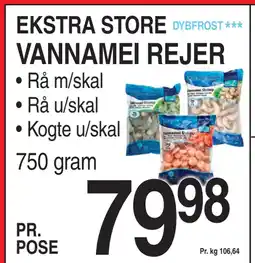 ABC Lavpris VANNAMEI REJER tilbud