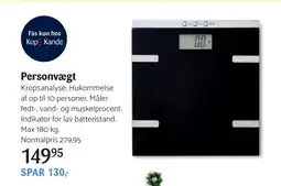 Kop & Kande Personvægt tilbud