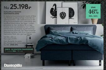 SengeSpecialisten Dunlopillo passion kontinentalseng tilbud