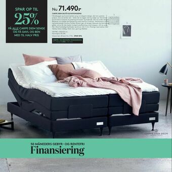 SengeSpecialisten Carpe diem saltö elevationsseng tilbud