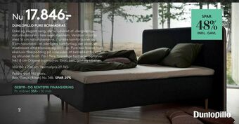 SengeSpecialisten Dunlopillo pure boxmadras tilbud