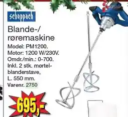 Harald Nyborg Scheppach Blande-/ røremaskine tilbud