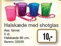 Harald Nyborg Halskæde med shotglas tilbud