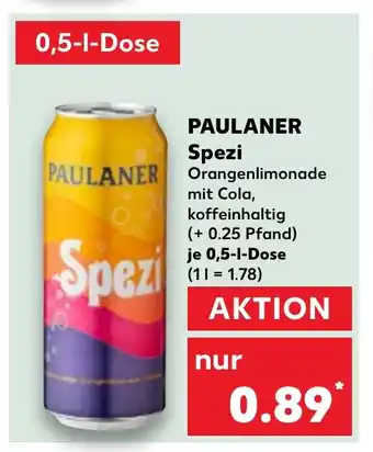 Kaufland PAULANER Spezi tilbud