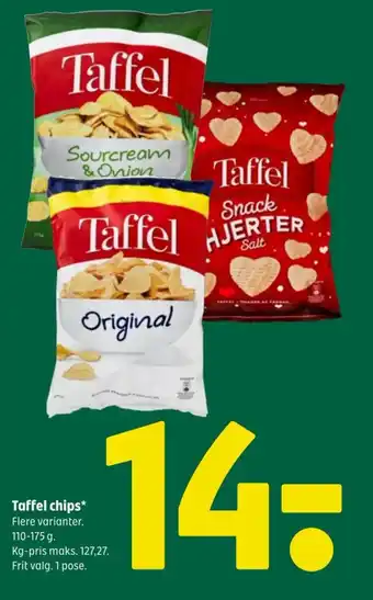 Coop 365 TAFFEL Chips tilbud