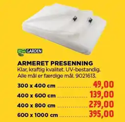 Armeret presenning