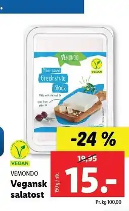 Lidl Vegansk salatost tilbud