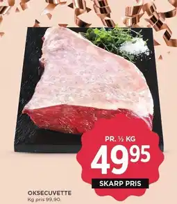 MENY OKSECUVETTE tilbud