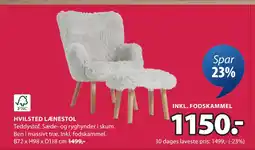 JYSK HVILSTED LÆNESTOL tilbud