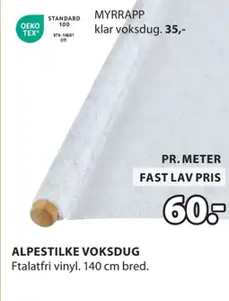 JYSK ALPESTILKE VOKSDUG tilbud