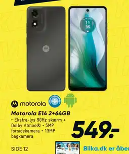 Bilka Motorola E14 2+64GB tilbud