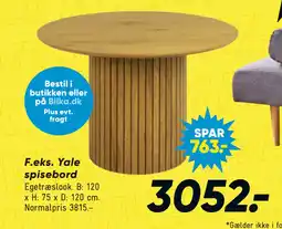 Bilka Yale spisebord tilbud