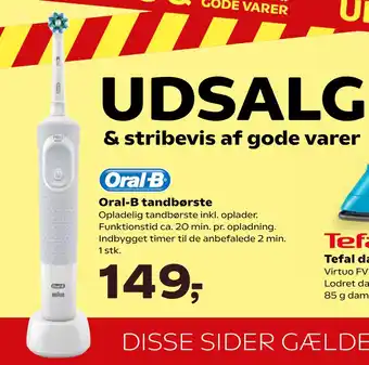 Kvickly Oral-B tandbørste tilbud