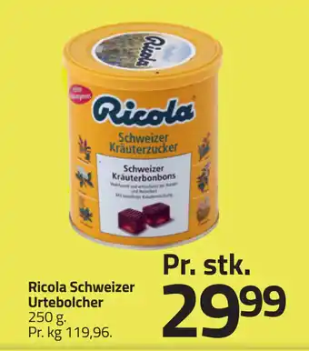 Fleggaard Ricola Schweizer Urtebolcher tilbud