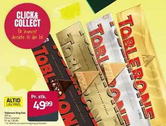 Fleggaard Toblerone King Size tilbud