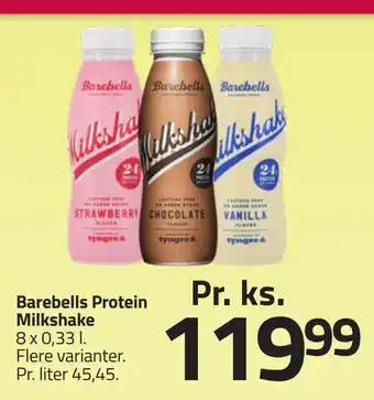 Fleggaard Barebells Protein Milkshake tilbud