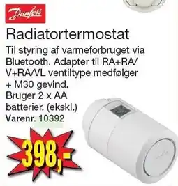 Harald Nyborg Radiatortermostat tilbud